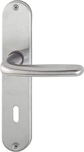 Hoppe 2423699 Türbeschlag Cardiff E1850Z/302 mit Profilzylinder-Lochung, Silber