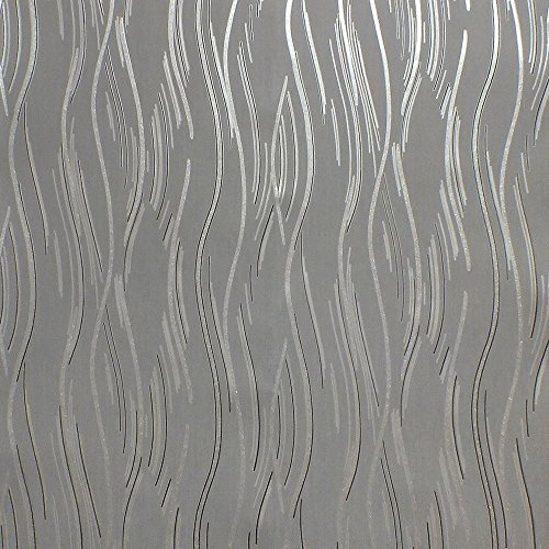 Direct Wallpapers Glitzer-Apete Schimmernd Strukturiertees Design mit Modernen Linien / Streifen, Grau, Silber