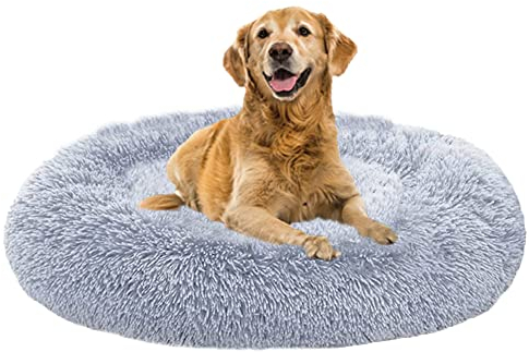 XXL Hundekissen, Anti-Stress-Bett, Donut-Form, für Hunde / Haustiere, weich, rund, für Hunde, Größe XXXL