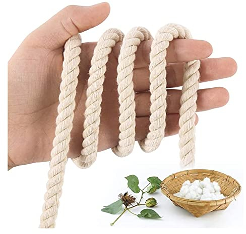 RH-HPC String 10mm Macrame Cord Baumwolle Seil für Wandgarten Pflanzbügel Strick Home DIY Bastelndekoration für den Handwerk (Color : 10MM x 50Meters)