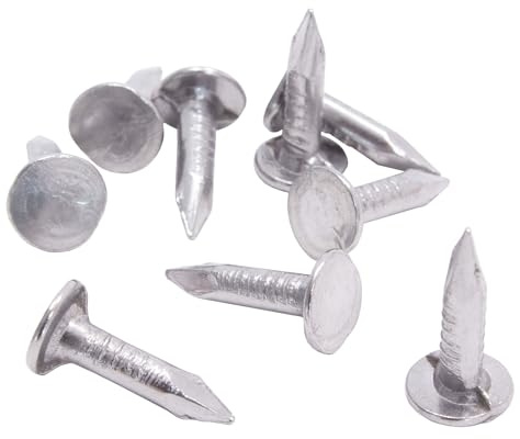 DAPRONA Dachpappennägel 15mm Silber | Dachpappstift, Pappnägel, zur Befestigung von Dachschindeln, Dachpappe oder Kunststoffplanen