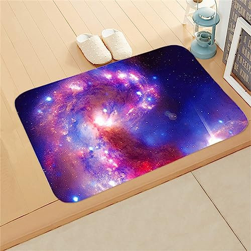 Hinnin Super Absorbierende Badematte Bodenmatte 80x150cm Teppich Läufer Duschvorleger Badematte rutschfest Fußmatten, Schnelltrocknende Badezimmerteppich Fußmatte Dusche, Badewannen Bathroom Mat Rot