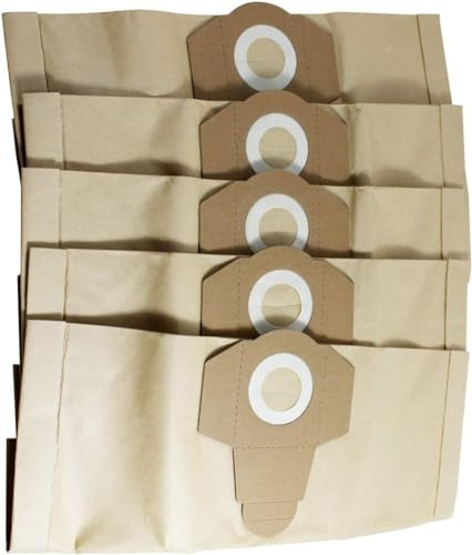 Compatible Replacement Parkside PWD 20 B2 Vacuum Dust Bags 1300 Watt Wet And Dry Vacuum Cleaner Pack Of 5