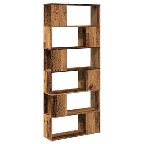 vidaXL Estantería/Divisor de Espacios Madera Envejecida 80x24x186 cm