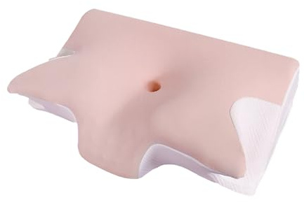 VD VENTDESIGN Oreiller Ergonomique Cervical à Mémoire de Forme Coussin Orthopédique Coussin de Soutien Cervical pour Le Soulagement des Douleurs Nuque (Rose)
