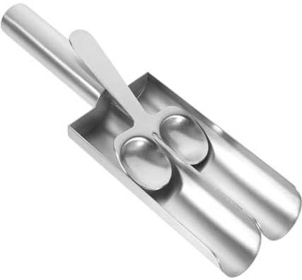 GRIRIW Strumento Per Preparare Polpette in Acciaio Resistenti Stampo Per Polpette e Gamberi Macchina Per Fai Da Te Con Spatola Utensile Da Cucina