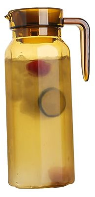 GLEAVI Botella de Agua Fría de Jarra de Acrílico PC para Bebidas Hervidor de Agua Fría Tapa para Frutas y Infusiones Casa Oficina