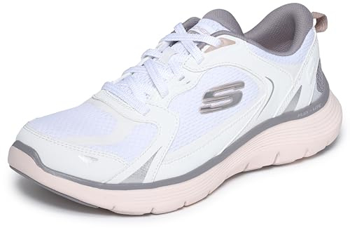 Skechers Flex Appeal 5.0 Retro Rush - Tenis para Mujer, Color Blanco, Talla 36