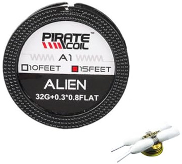 DIY Selbstwickelnde Spule Draht A1 Alien Clapton / Ni80 für E-Zigarette Vape RDA RTA RBA (A1 Alien Clapton 32GA +0.3 * 0.8Flat)
