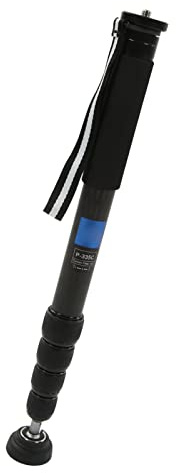 Denash Monopode della Telecamera in Fibra di Carbonio Portatile 5 Sezioni Monopode Fotografica per Esterni per Staffa per Fotocamera Fotografica, Altezza Massima 167 Cm