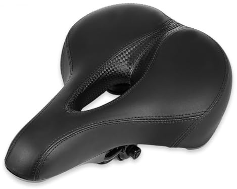 SUPVOX Selle de Vélo VTT avec Lumière Noire Coussin Creux Confortable et Résistant Siège Adapté pour Route et Course Protection Cadeau pour Cyclistes