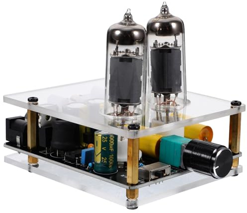 BESPORTBLE Preamplificatore a Valvole 6k4 Per Giradischi, Scheda Preamplificatore Audio Stereo Amplificatore a Vuoto, Per Home Theater Fai Da Te Alimentazione Dc12-16v