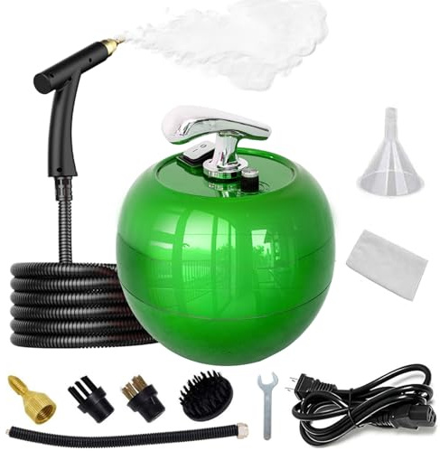 OUTIGO Limpiador a vapor, Calentamiento rápido en 15 segundos, con 6 ajustes de velocidad regulables, limpiador multiusos de 2000 W, ideal para limpiar papel pintado, suelos, alfombras y más