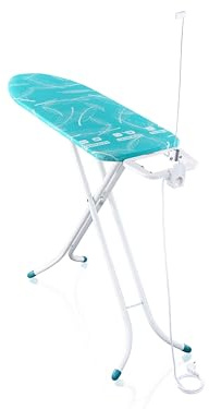 Leifheit Bügeltisch Air Board M Compact Plus, Bügelfläche 120 x 38 cm, höhenverstellbar, Bügelbrett mit Zwei-Seiten-Bügeleffekt, platzsparend verstaubar, geeignet für Bügeleisen und Dampfbügeleisen