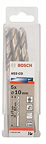Bosch Accessories Bosch Professional Metallbohrer HSS-Cobalt (5 Stück, Ø 10 mm)
