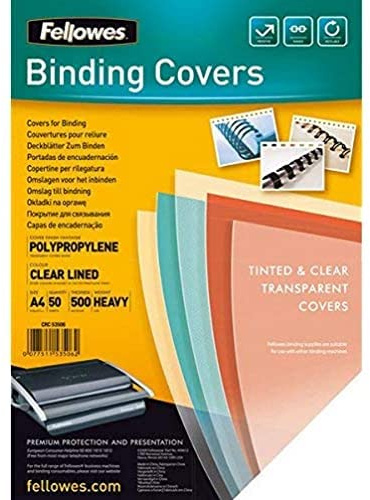 Fellowes Fantaisie Couverture de reliure A4 Transparent