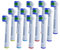 OneBuy24 - Aufsteckbürsten kompatibel mit Oral-B elektrischen Zahnbürsten - Kompatibel mit Precision Clean, Vitality, Professional Care, (12 Stück)