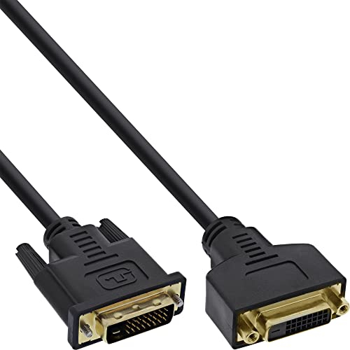 InLine 17773P DVI-D Verlängerung Premium, digital 24+1 Stecker / Buchse, Dual Link, 2m