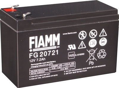 Batteria al piombo ricaricabile 12V 7.2Ah Terminale 4.8 mm FIAMM