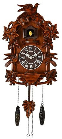 Black Forest Design Wooden Cuckoo Clock With Bird On Top