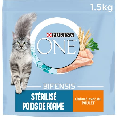 Purina One - Mat steriliserad kattformad vikt med kyckling och vete 1,5 kg