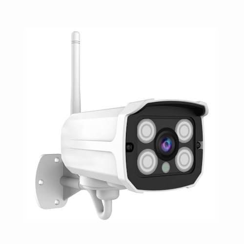 Telecamera Videocamere Sorveglianza Telecamera Ip Di Sicurezza Domestica Cctv Onvif Wireless H.265 Wifi Fhd 5.0Mp, Visione Notturna-5.0Mp + 64G Card