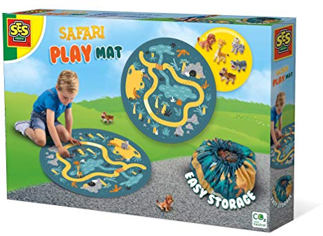 SES creative Safari Spielmatte und Aufräumsack 2 in 1