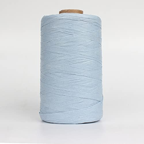 HONGE 1 Roll/280 Meter Raffia Organic Straw Ribbon Paper Yarn Rope for Knitted Crochet DIY Hats Bags Handmade Craft Knit Yarn Thread