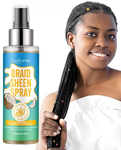 Braid Conditioning Spray | 120 ml Extreme Hold Styling Spray per capelli – Spray per capelli per donne nere treccia capelli spray nutriente Dread Shine Anti-creszz