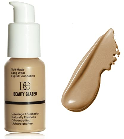 Flawless Liquid Foundation Full Coverage Perfect Matte Oil Control Concealer Face Foundation New Formula Velvet Smooth Base Cream Makeup # 105