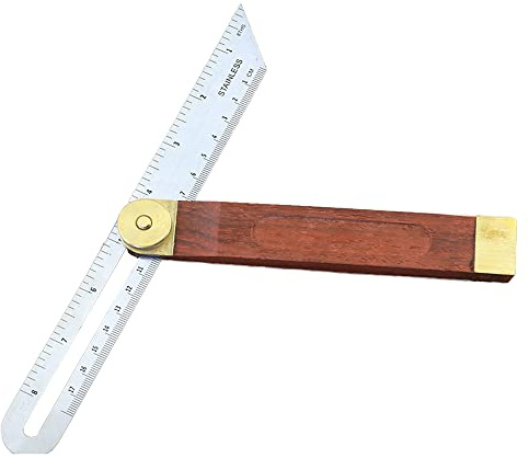 Multi Winkelschmiege Verstellbarer Multifunktionswinkel T Bevel Schmiege Streichmaß Winkel Multiwinkel Bevel Gauge Anschlagwinkel für Handwerker, Tischler, Architekten, Ingenieure, Holzbearbeitung