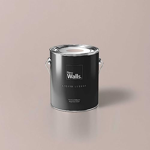 New Walls Premium Wandfarbe Beige Liquid Luxury Dispersionsfarbe für Innenräume – 2,5 L