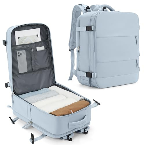 SZLX Handgepäck Rucksack Easyjet Handgepäck 45x36x20 Laptop Rucksack mit Schuhfach für Herren Damen