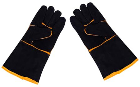 Homoyoyo 1 Paar Arbeitshandschuhe security handschuhe Sicherheitshandschuhe handschuhe schweißen Schweißerhandschuhe Schweißhandschuhe Lederhandschuhe feuerfeste Handschuhe Schutz Mars