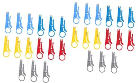 Gadpiparty 30 Stk Abisolierzange Mini-Drahtcrimpzange Netzwerkkabel Elektrowerkzeug Drahtschneider aus Stahl Kabelschneider Drahtcrimper Abisoliermesser koaxial Crimp-Werkzeug Cutter Plastik