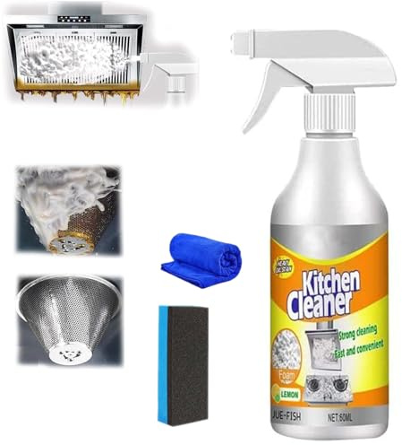 Kitchen Foam Cleaner, Clean Sweep Kitchen Cleaner, Neat Freekz All-Purpose Kitchen Pots and Pan Cleaner, Powerful Kitchen All-Purpose Cleaner,for Range Hood, Oven, Grill, Sink (1)