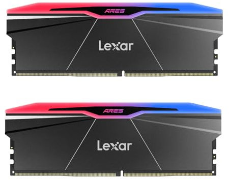 Lexar ARES Gen2 RGB RAM DDR5 32GB Kit (2x16GB) 7600MHz, DRAM UDIMM 288-Pin Memoria Desktop, PC Memoria da gioco Supporta Intel XMP 3.0, potenziata da SK hynix/CL36-46-46-96/1.4V(LD5U16G76C36BR-RGD)