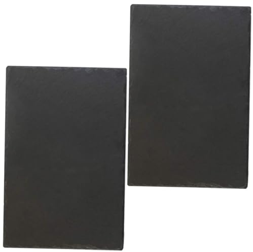 MAGICLULU 2piezas Plato De Pizarra Para Quesos Charcutería Plato De Piedra Para Servir Suministro De Sushi Tabla Multifunción