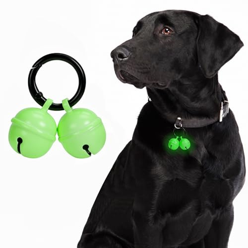 Glöckchen für Hundehalsband, extra laute Glöckchen für Hunde und Katzen, mit einfachen Clip-Verschlüssen, Haustierverfolgung, Rettung von Wildtieren und Vögeln, One size, Messing, Kein Edelstein