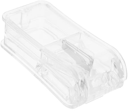 PACKOVE 2stücke Transparente Medikamentenbox Mit Pillenzerkleinerer Tragbares Kompaktes Für Aufbewahrung Von Und Tabletten Für Unterwegs Täglichen Organisation