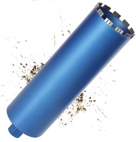 L460mm Diamantbohrkrone | 1 ¼ UNC Aufnahme | ⌀162mm für Kernbohrgeräte | 10 mm Segement mit Turbo | Kernbohrkrone Kernbohrer Nassbohrkrone Trockenbohrkrone für Beton Mauerwerk Stein Granit Stahlbeton