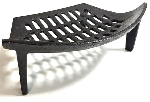 14 Inch Curved Fire Grate 4 Legs - Cast Iron