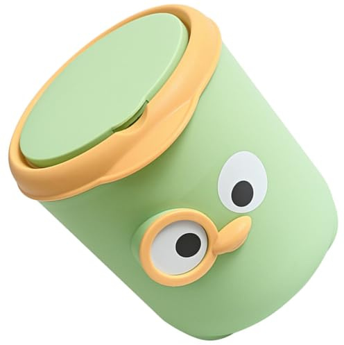 POPETPOP Poubelle de Table Compacte Design Élégant et Mignon, pour Bureau ou Maison en Pp avec Couvercle Pratique Rangement Facile et Hygiénique