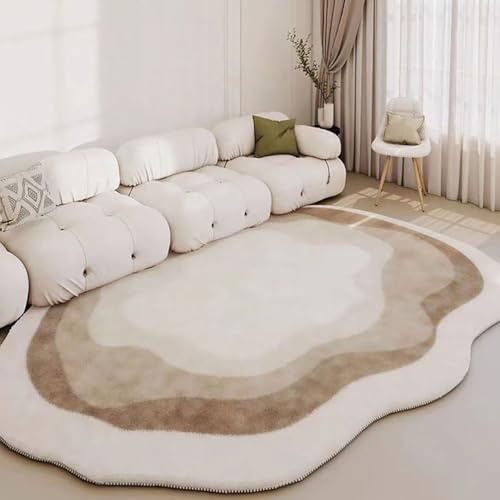 Tappeto morbido in finta pelle di pecora e pelle di agnello, antiscivolo, lavabile, per soggiorno e camera dei bambini, a pelo corto, 200 x 300 cm, perfetto per l'arredamento della casa
