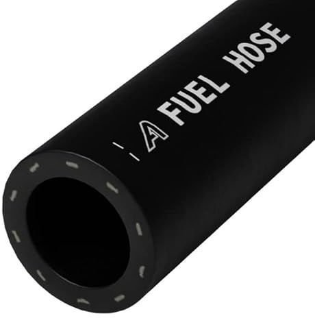 8mm ID Black 3 Metre Length Fuel and Oil Resistant Rubber Hose