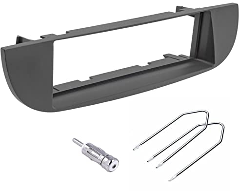 Sound Way Kit Montaggio Autoradio, Mascherina 1 DIN, Adattatore Antenna, Chiavi di Smontaggio Compatibile con Fiat 500 Cinquecento