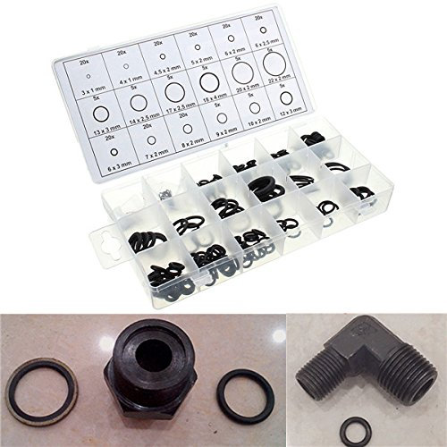 EsportsMJJ 225Pcs Gummi Metrisches Nitril O Ring Sortiment Set Für Hydraulikpumpen Sanitär