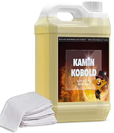 Martenbrown® Kaminreiniger 5 Liter Rußentferner Kaminscheibe Kamin Ofen Scheibe Reiniger Glas Hochkonzentriert I Glasreiniger kamin I kamin glas reiniger I Kaminentrußer I Rußreiniger