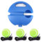 ShawFly Tennis Trainer,Tennistrainer Rebound Ball Tennistrainer Set mit 3 Bällen mit Tennisfuß und Seil Übungsball Selbststudium Tennis Übungstraining Tool für Erwachsene Kinder Spieler Anfänger
