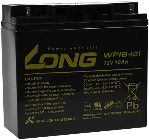 akku-net KungLong WP18-12I - Batteria al piombo 12 V, 18 Ah, sostituisce FIAMM tipo FG21803, 12 V, lead-Acid